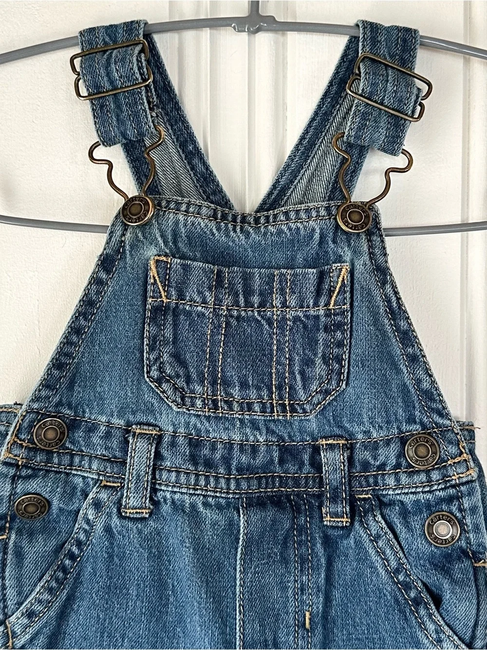Classic Blue Denim Blue Kids 3M Overalls by Carter’s